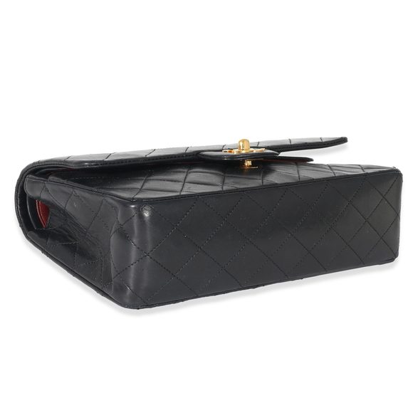 Chanel Vintage Navy Quilted Lambskin Medium Classic Flap Bag - Picture 6 of 8